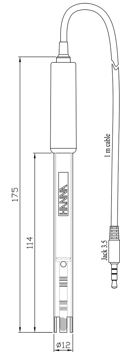 Датчик проводимости для Edge HANNA Instruments HI763100